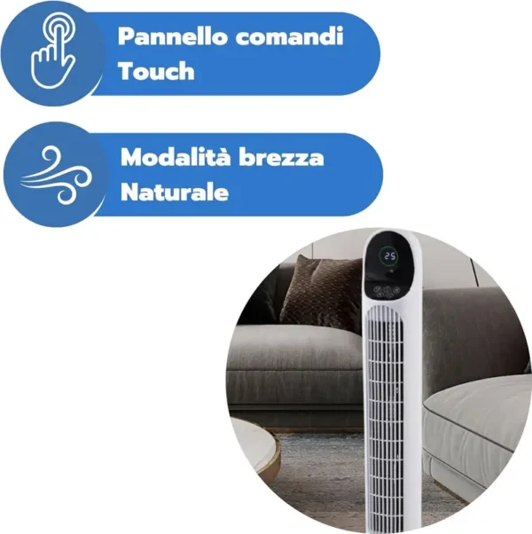 Tower Fan, USB, 3-Speed - view 4