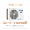 Triple Inverter Air Conditioner, HJI, 12000btu, 1.5hp, Wall - view 3