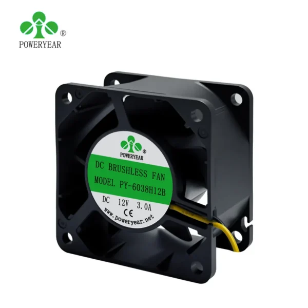 Two Ball Bearing, 12V, 24V, 60x60x38, IP67 - view 6