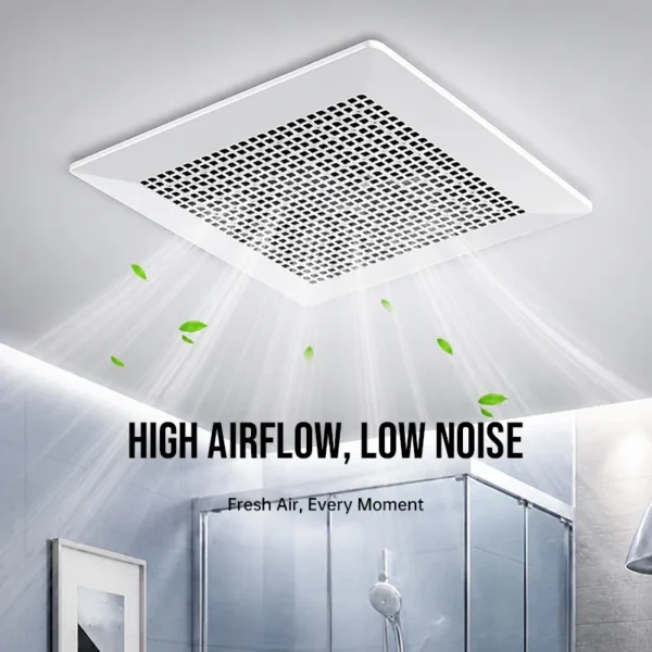 Type Ventilating Exhaust Fan, Ceiling, 220 V, Corded Electric - view 6