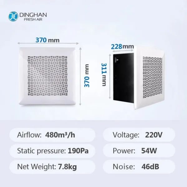 Type Ventilation Exhaust Fan, Ceiling, Centrifugal - view 4