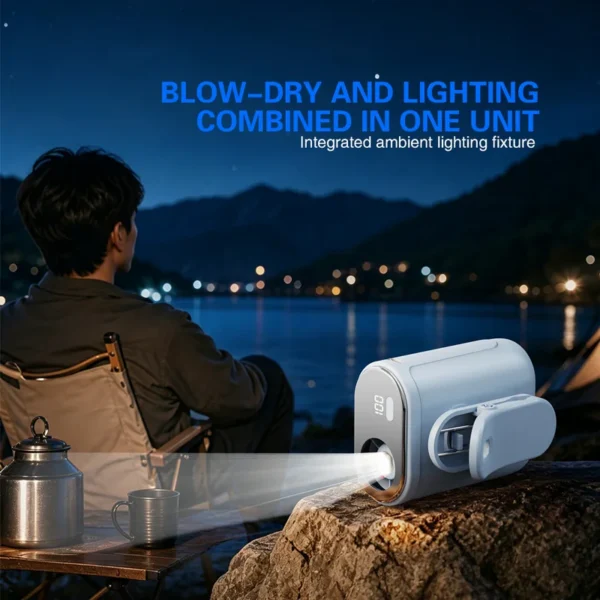 Ultra-quiet Camping Fan, Portable, USB, 5-Speed - view 4