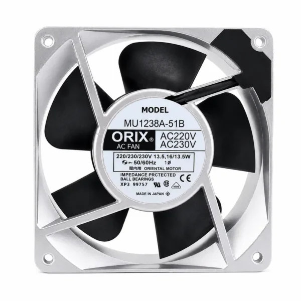 Ultra-quiet Dual Ball Bearing, ORIX, 220V/230V, 13.5/16W, 12CM - view 4