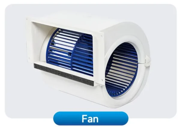 Ultra Thin Exposed Fan, CMH, 560m³/h, Ceiling, FCU - view 4