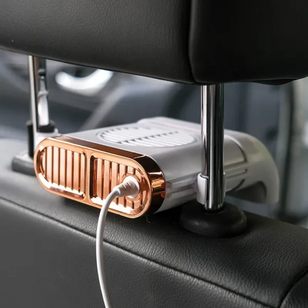 Usb Car Seat Fan, 5V, Plastic - view 4