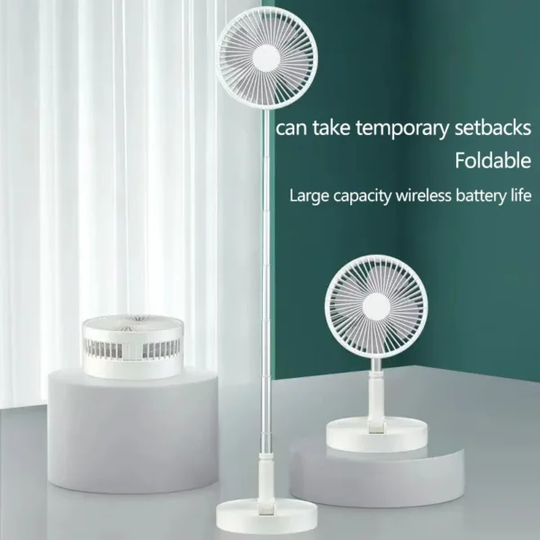 Usb Chargeable Fan, Plastic, 3.7, Battery - view 4