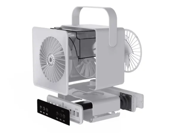 Usb Desktop Cooling Fan, Portable, Battery, ABS - view 3