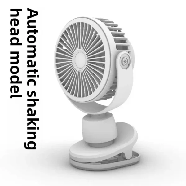 Usb Mini Clip Fan, Portable, 4-Speed - view 4