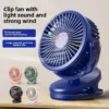 Usb Mini Clip Fan, Portable, 4-Speed - view 5