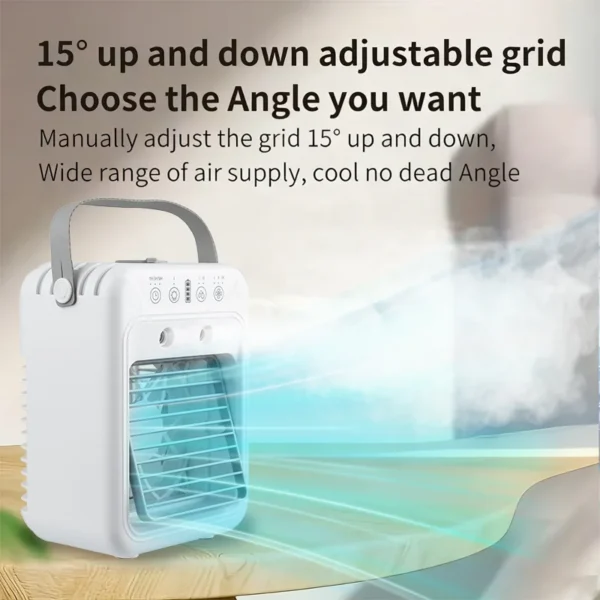 Usb Rechargeable Air Conditioner, Portable, Battery, Plastic - view 3