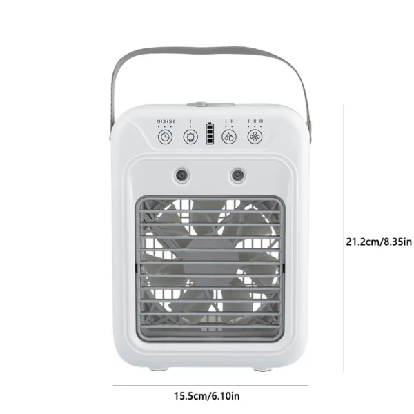 Usb Rechargeable Air Conditioner, Portable, Battery, Plastic - view 4