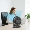 Usb Rechargeable Clip Fan, Portable, 360, LED - view 4