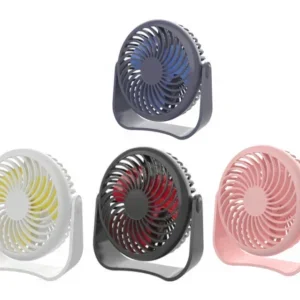 Usb Rechargeable Desk Fan, 2000mAh, Portable