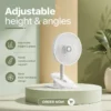 Usb Remote Control Fan, Portable, Electric, Plastic