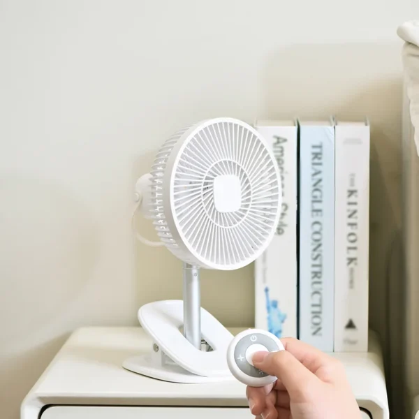 Usb Remote Control Fan, Portable, Electric, Plastic - view 2