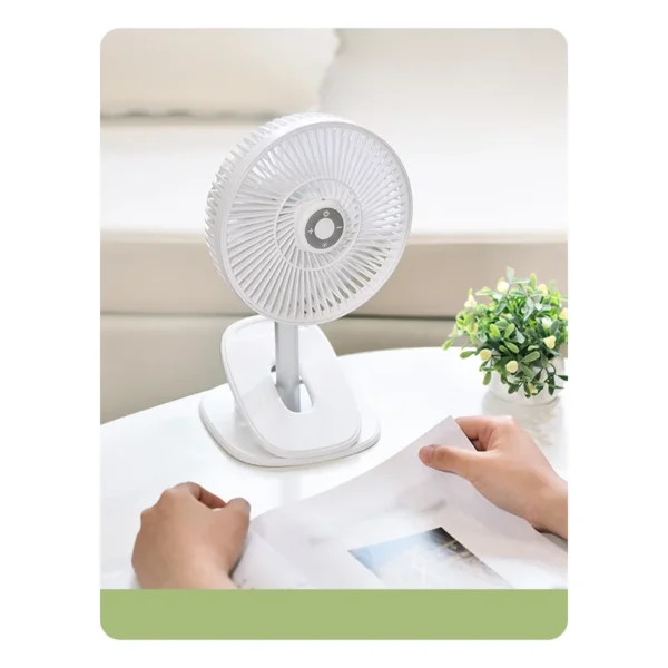 Usb Remote Control Fan, Portable, Electric, Plastic - view 3