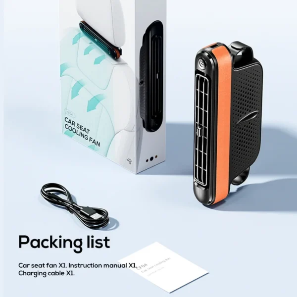 Usb Seat Car Fan, CF04, Plastic - view 6