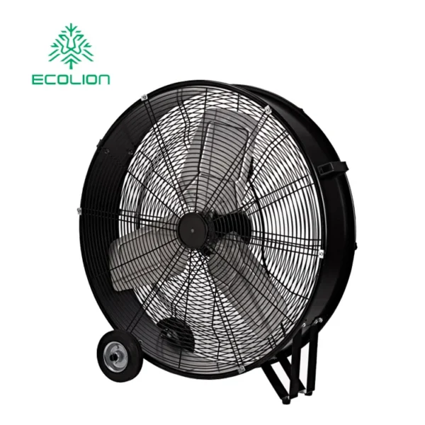 Velocity Industrial Drum Fan, 220W, Copper, Aluminum - view 2
