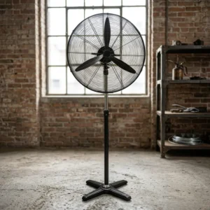 Velocity Industrial Stand Fan, 30'', 180W, Aluminum
