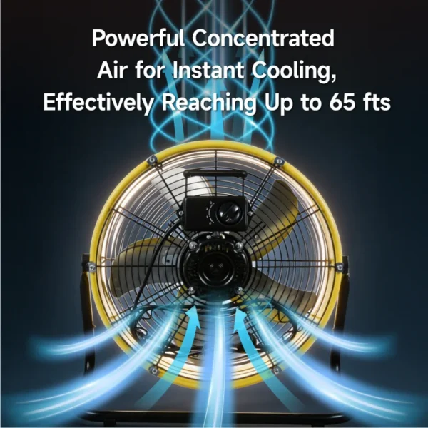 Velocity Metal Floor Fan, JINLING, Axial, Portable - view 5