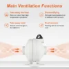 Vent Kit Air Extractor, DCFAIR, RF-110W1-Kit, Plastic - view 4