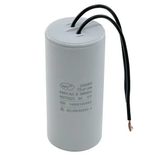 Ventilation Fan Parts, CBB60, 450VAC, 18/42/75/80uf