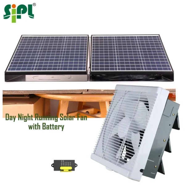 Ventilation Fan, Wall, Solar - view 2