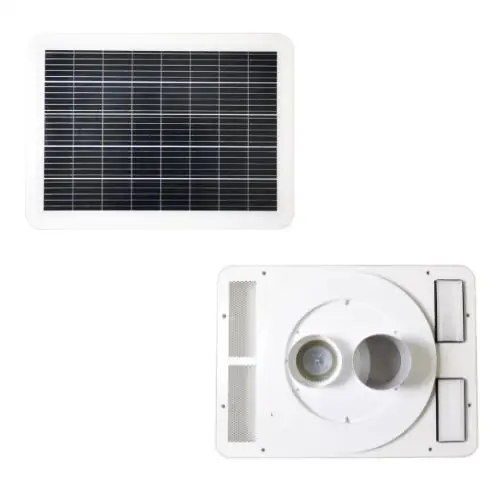 Ventilation Roof Vent Fan, 70W, 6'', Centrifugal, Solar - view 2
