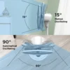 Vertical Air Circulation Fan, 24, Plastic - view 4