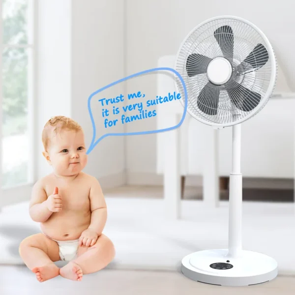 Vertical Air Circulation Fan, 24, Plastic - view 6