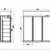 Vertical Display Freezer, 3-Door, LED - view 2