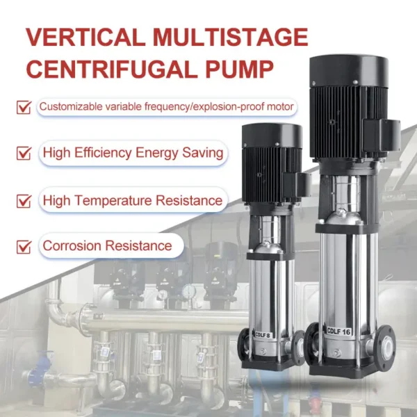 Vertical Multi-stage Pump, Centrifugal, Stainless, Steel - view 6
