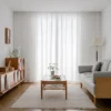 Vertical Striped Sheer Curtain, 110V-230V, 100% Polyester - view 3