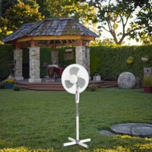 Vertical Ventilation Stand Fan, 16-Inch, Plastic