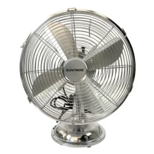 Vintage Table Desk Fan, Aluminum, 35w, Metal
