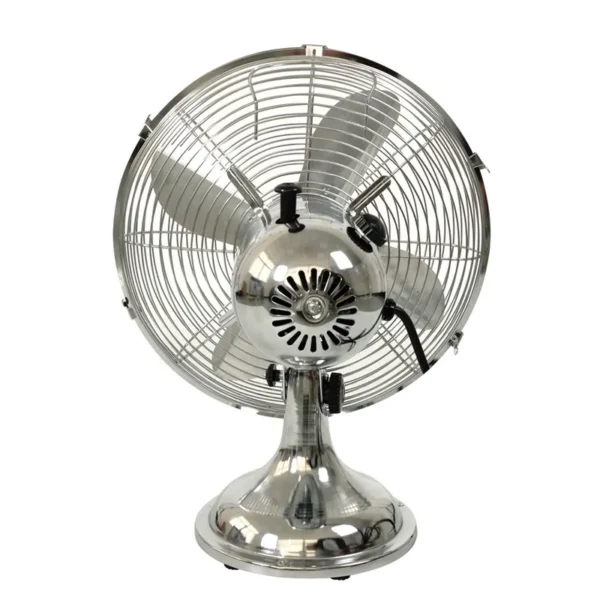 Vintage Table Desk Fan, Aluminum, 35w, Metal - view 4
