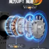 Violent Turbo Fan, Portable, Usb Charging, ABS - view 2