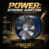 Volume Industrial Axial Fan, 220V, 5000-7500 CBM