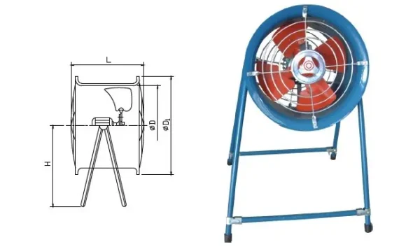 Volume Industrial Suction Fan, Aluminum, Axial, FREE - view 2