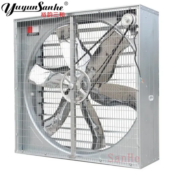 Volume Shutter Exhaust Fan, Axial, 220v, Electric