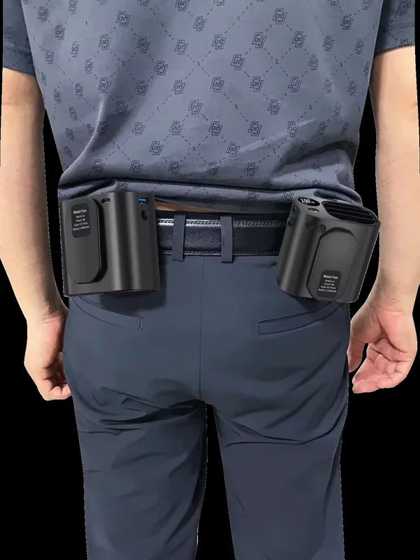Waist Clip Cooling Fan, Portable, Plastic, 3000mAh - view 4