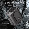 Waist Clip Cooling Fan, Portable, Plastic, 3000mAh - view 5
