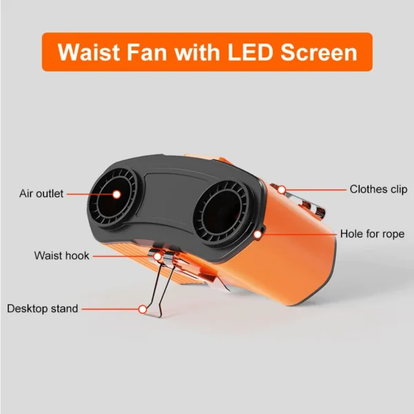 Waist Fan, HY-8082, 16000mah, 10-speed - view 2