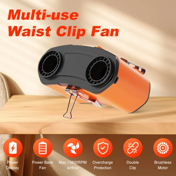 Waist Fan, HY-8082, 16000mah, 10-speed - view 4