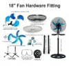 Wall Fan, 18-Inch, Aluminum