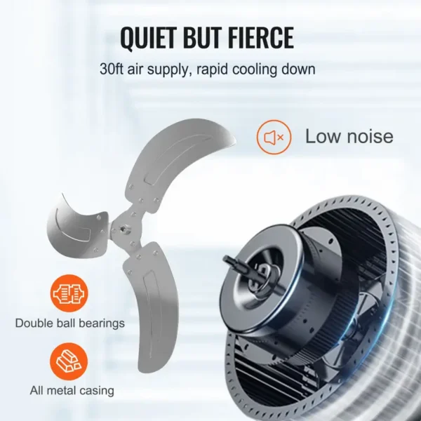 Wall Fan, 3-Speed, 4000, CFM - view 4