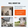 Wall Fan, 3-Speed, 4000, CFM - view 5