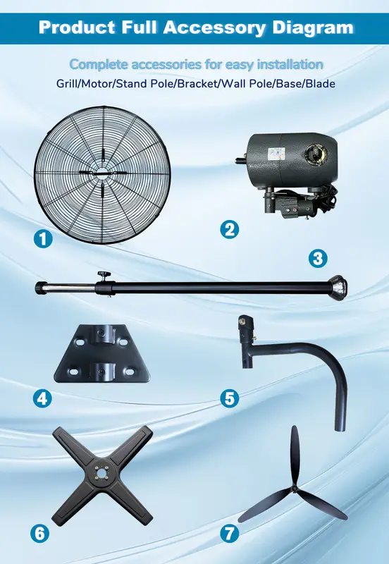 Wall Fan, 600MM, 650MM - view 6