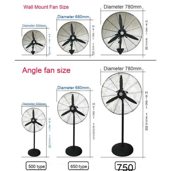 Wall Fan, 750mm, 30inch - view 2