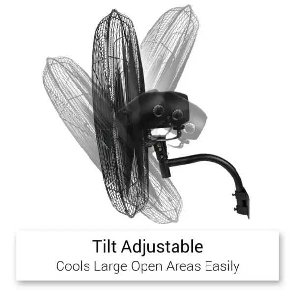 Wall Fan, Aluminum, 220-240V, Electric - view 4